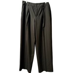 Nili Lotan X Target Wide Leg‎ Pants, Womens Pinstripe Pleated, Size 14. Limited!